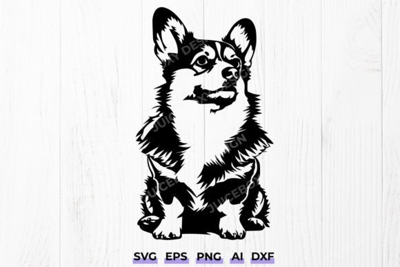 Corgi Dog Silhouette SVG
