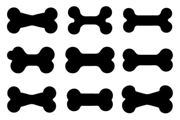 Dog Bone Silhouette