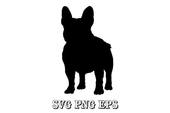 French Bulldog Dog Silhouette SVG