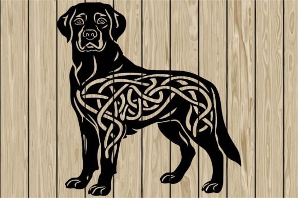 Labrador Retriever Dog Stencil Svg