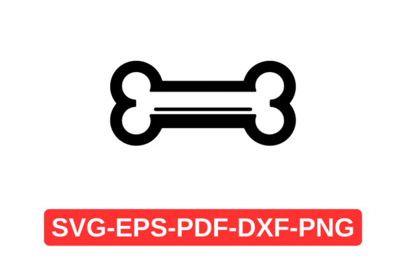 Playful Dog Bone SVG for Embroidery