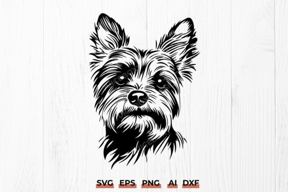 Yorkshire Terrier Face SVG